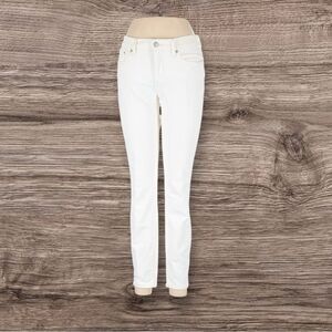 Lucky Brand  Mid Rise White Jeans 6